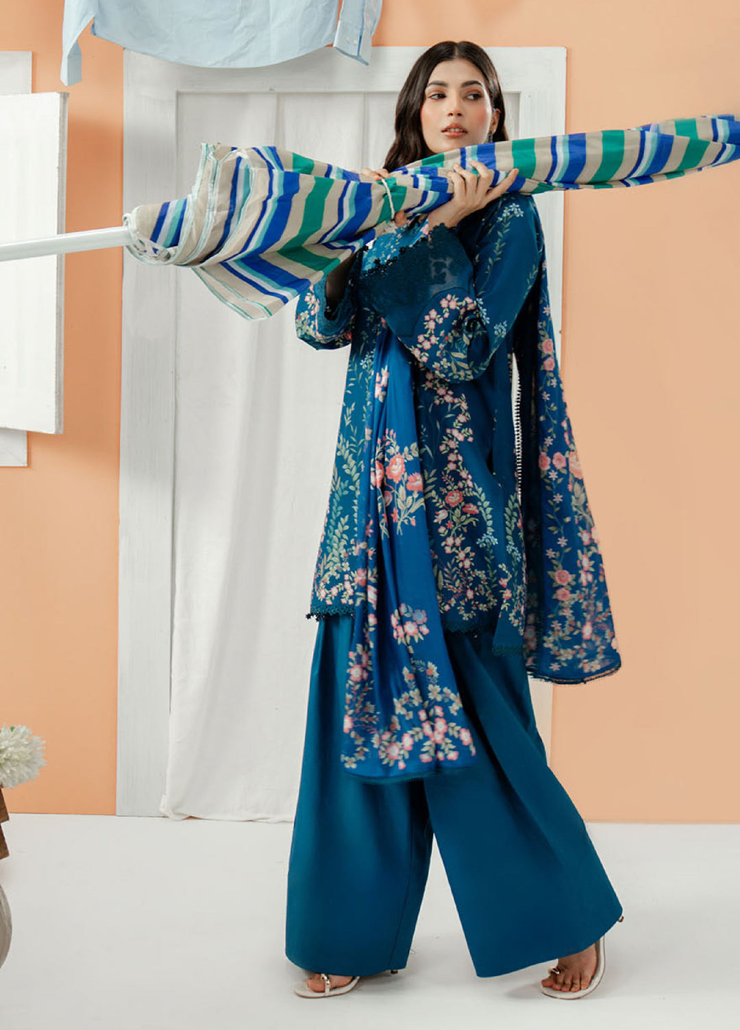 Sundaze by Zarposh Unstitched Printed Lawn 3 Piece Suit ZR26USL Neroli - Festive Collection