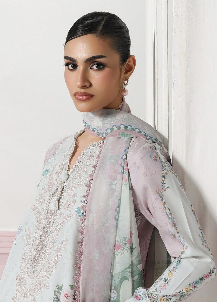 Q Prints by Qalamkar Unstitched Printed Lawn 3 Piece Suit QLK26UQL Minal QQP-05 (A) - Summer Collection