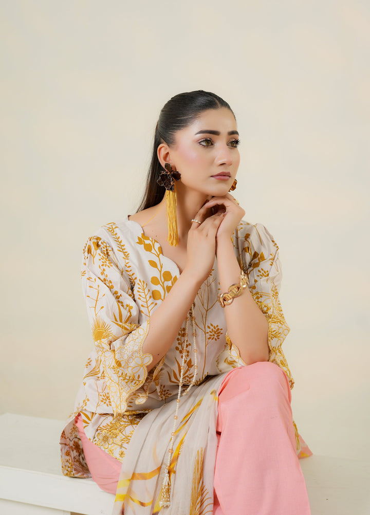 Zar e Jahan by Huma Gul Unstitched Printed Lawn 3 Piece Suit AYRAHG-903 - Casual Collection