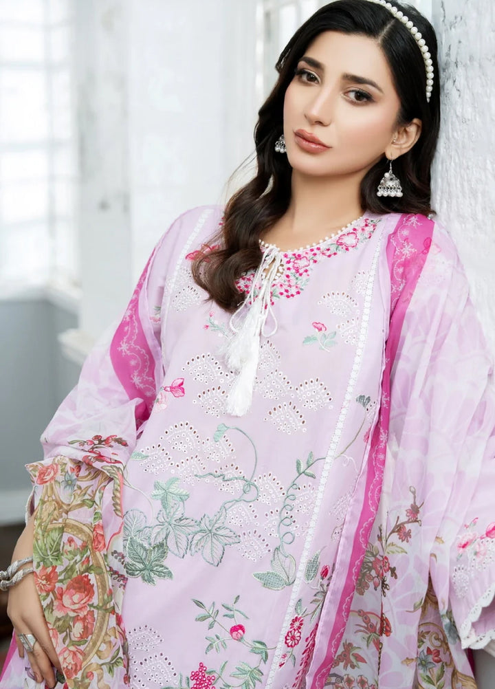 Dhaga Women RTW Embroidered Cotton 3 Piece DHG26PCN Meher - Eid Collection