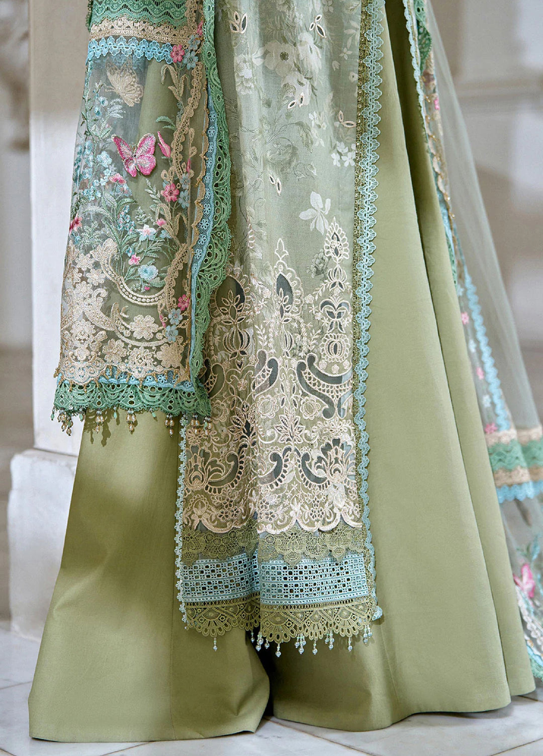Sobia Nazir Unstitched Embroidered Luxury Lawn 3 Piece Suit SN26ULE D-12 A - Eid Collection