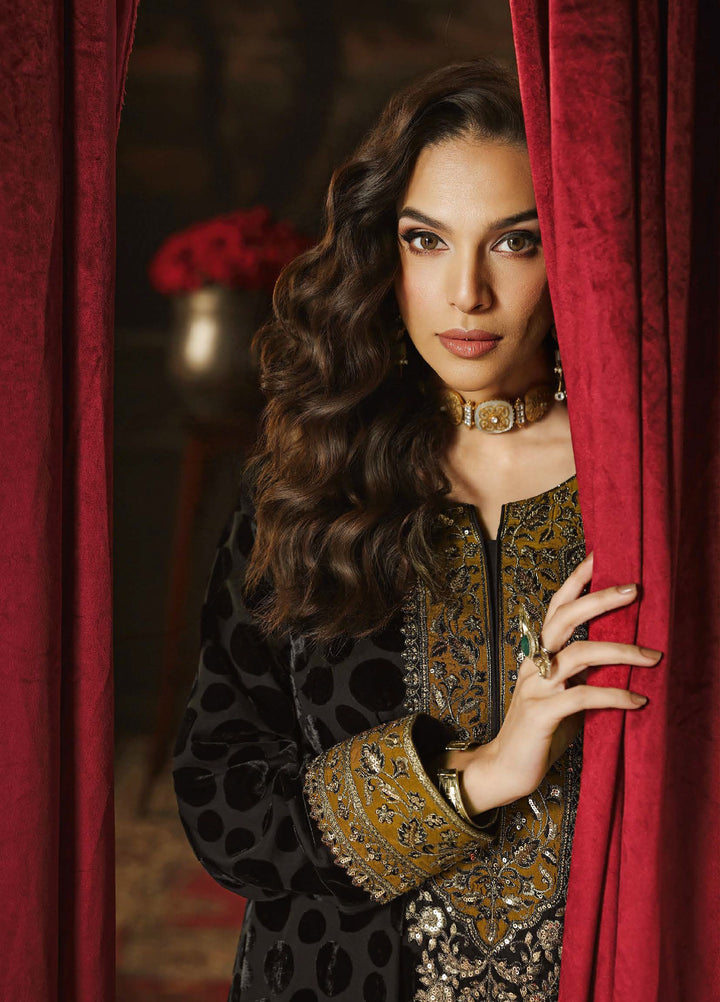Signora by Charizma Unstitched Velvet Embroidered Suits 3 Piece CRZ25SV CVT5-14 - Festive Collection