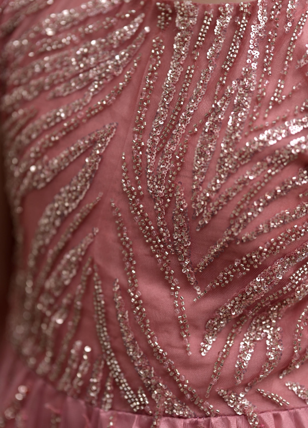 Andaz e Jahan by Qurratulain Saqib Pret kids Imported Net 1 Piece Hand work Mahi's Wardrobe - Wedding Collection