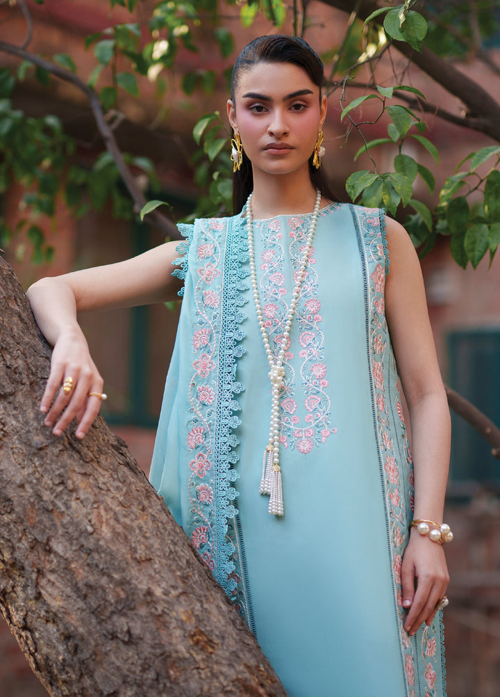 Fiona by Mahnur Unstitched Embroidered Lawn 3 Piece Suit MN26UFL F-12 - Summer Collection