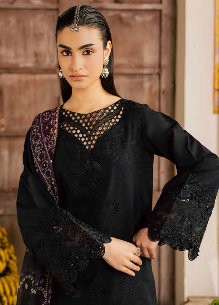 Bazar by Nureh Unstitched Chikankari Lawn 4 Piece Suit NU26UNL NE-257 - Eid Collection