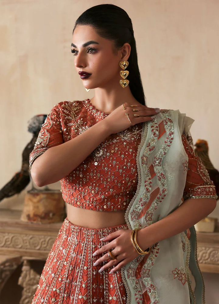 Zarposh Unstitched Embroidered Organza 3 Piece Suits ZP26UF Mahgul - Festive Collection