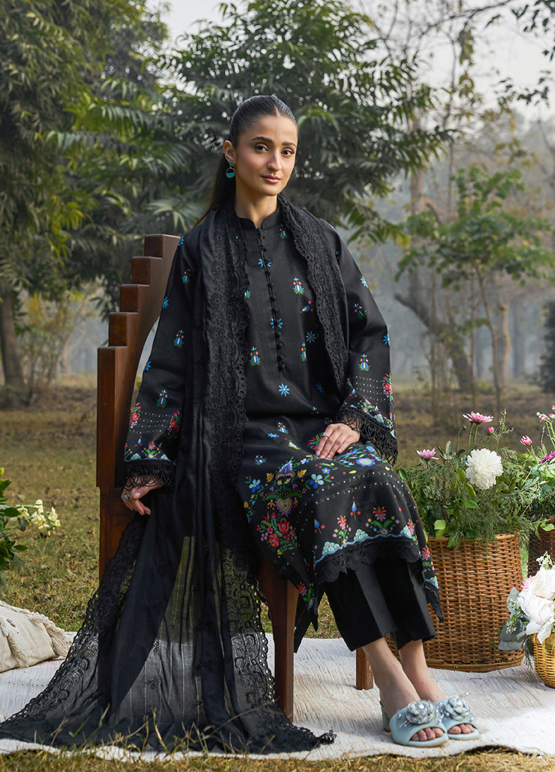Raha Summer Prints by RajBari Unstitched Printed Lawn 3 Piece Suit RB26URS D-04 - Summer Collection