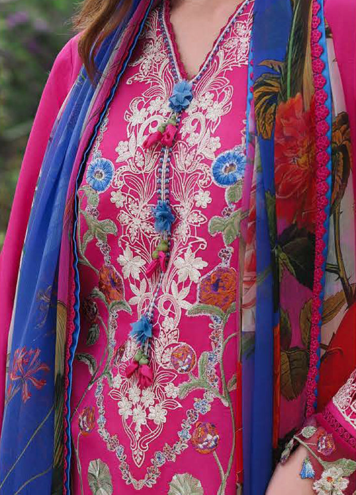 The Secret Garden by Mushq Unstitched Embroidered Lawn 3 Piece Suit MU26USG Bloomveil HUNSS260407 - Festive Collection