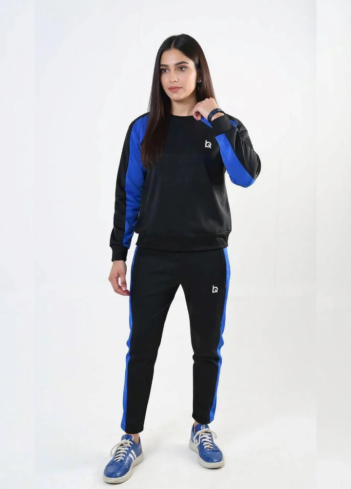IQ Exclusive Women Winter Track Suit W-Blackout Blue Tracksuit