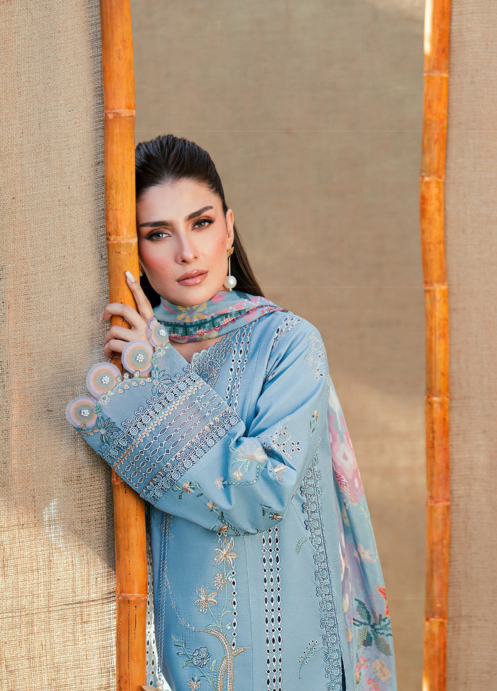 Florent Unstitched Embroidered Lawn 3 Piece Suit FL26ULE FEF-7B - Eid Collection