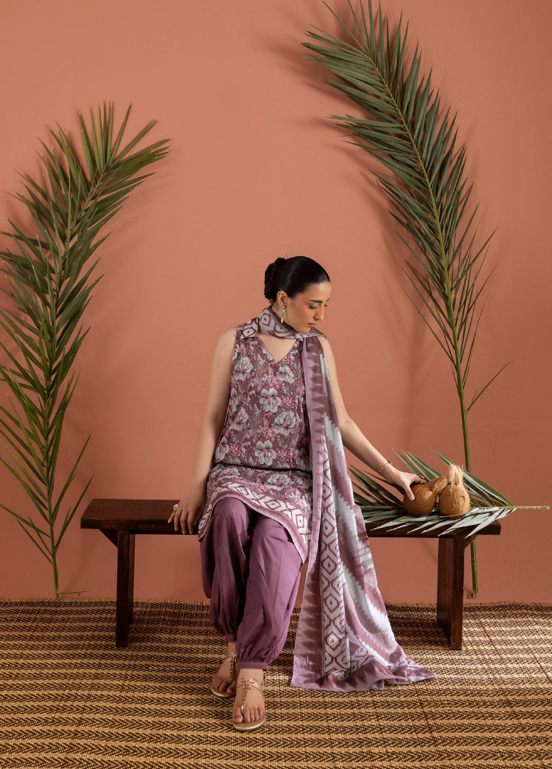 Bagheecha by Gul Ahmed Unstitched Printed Lawn 3 Piece Suit GA26ULB CL62450 - Casual Collection