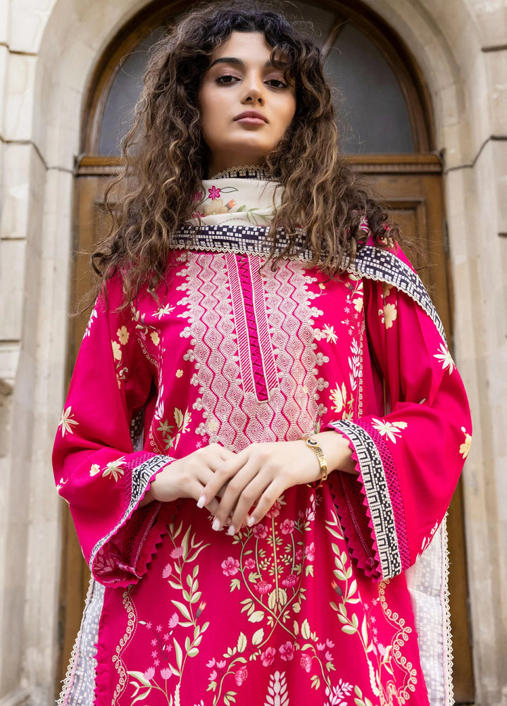 Meerak Women Pret Premium Embroidered Linen 3 Piece Aurora - Winter Collection