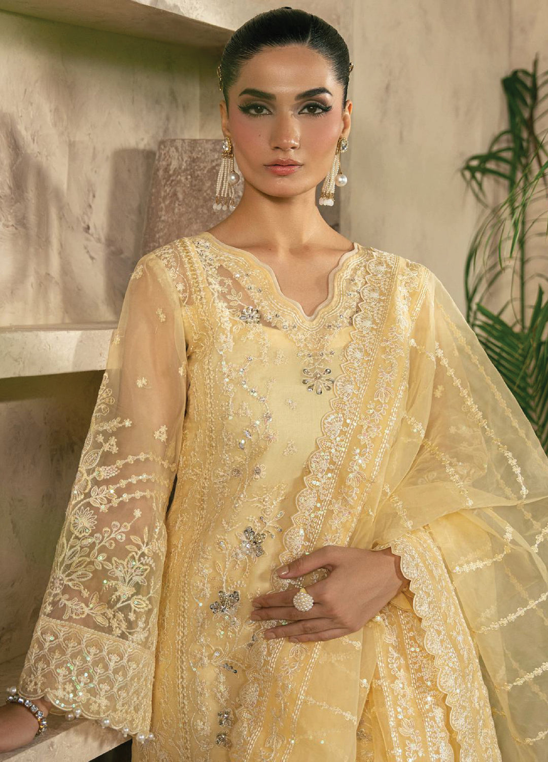 Azira by Gulaal Unstitched Luxury Embroidered Organza 3 piece GL25AF LFU-05 Aureva - Formals Collection