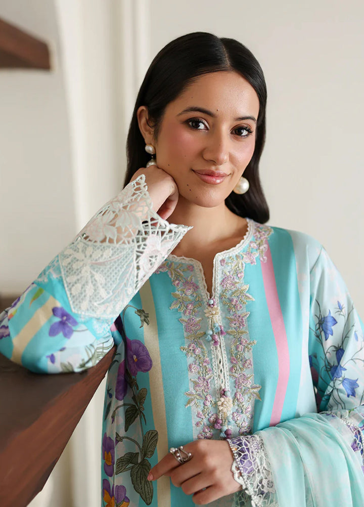 Sunlit Tales by Roheenaz Unstitched Embroidered Lawn 3 Piece Suit RN26ULS Sunbeam story RUNSS260711 - Lawn Collection
