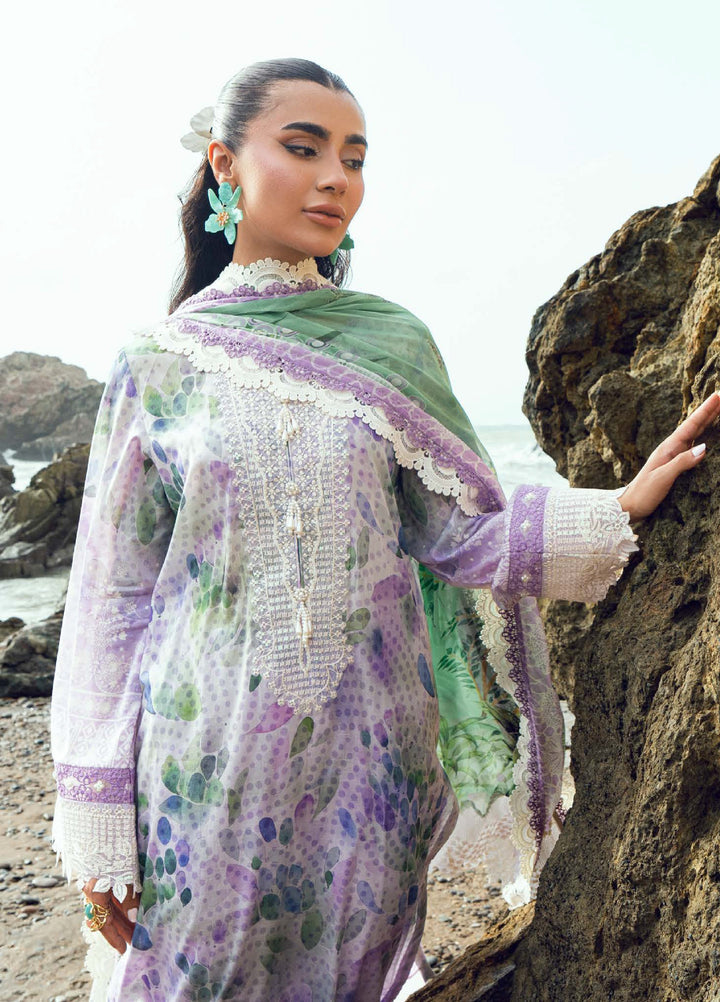 Gardenia by Nureh Unstitched Embroidered Lawn 3 Piece Suit NU26UGL NSG-200 - Summer Collection