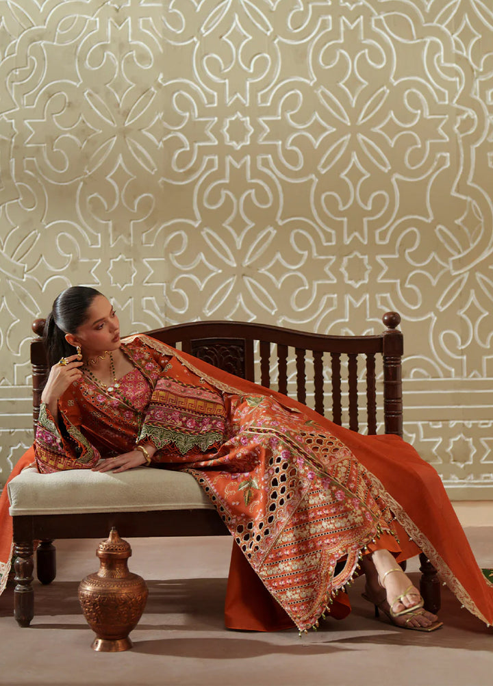Mashriq by Bin Ilyas Unstitched Embroidered Lawn 3 Piece Suit BI26UML D116A - Festive Collection