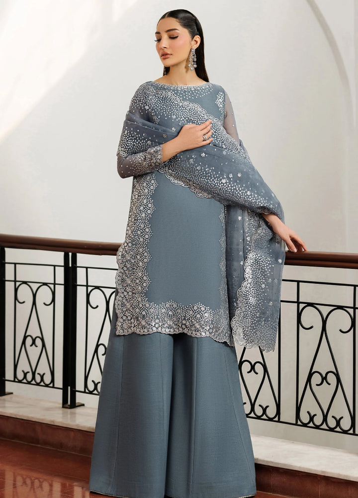 Nourah by Zarif Unstitched Embroidered Chiffon 3 Piece Suit ZR26UCN Nourah Zarmina ZF/ZQH/ZARMINA 05 - Festive Collection