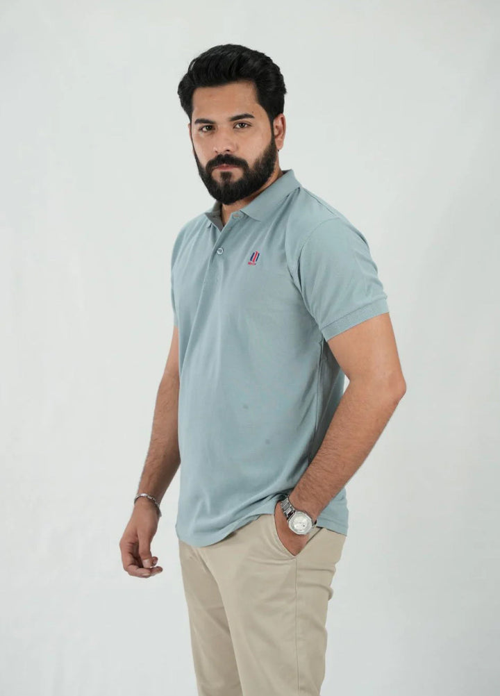 Mercato RTW Solids Cotton 1 Piece Grey Polo Shirt