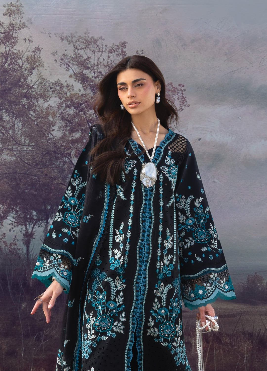 Sirene by Mahnur Unstitched Embroidered Lawn 3 Piece Suit MN26USL S-16 - Summer Collection
