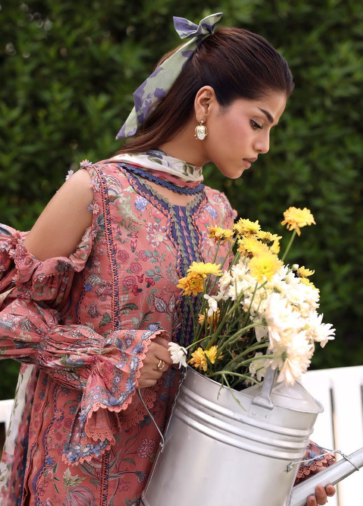 Belladore by Elaf Premium Unstitched Printed Lawn 3 Piece Suit EL26ULB Lovelle EPA-3B - Summer Collection