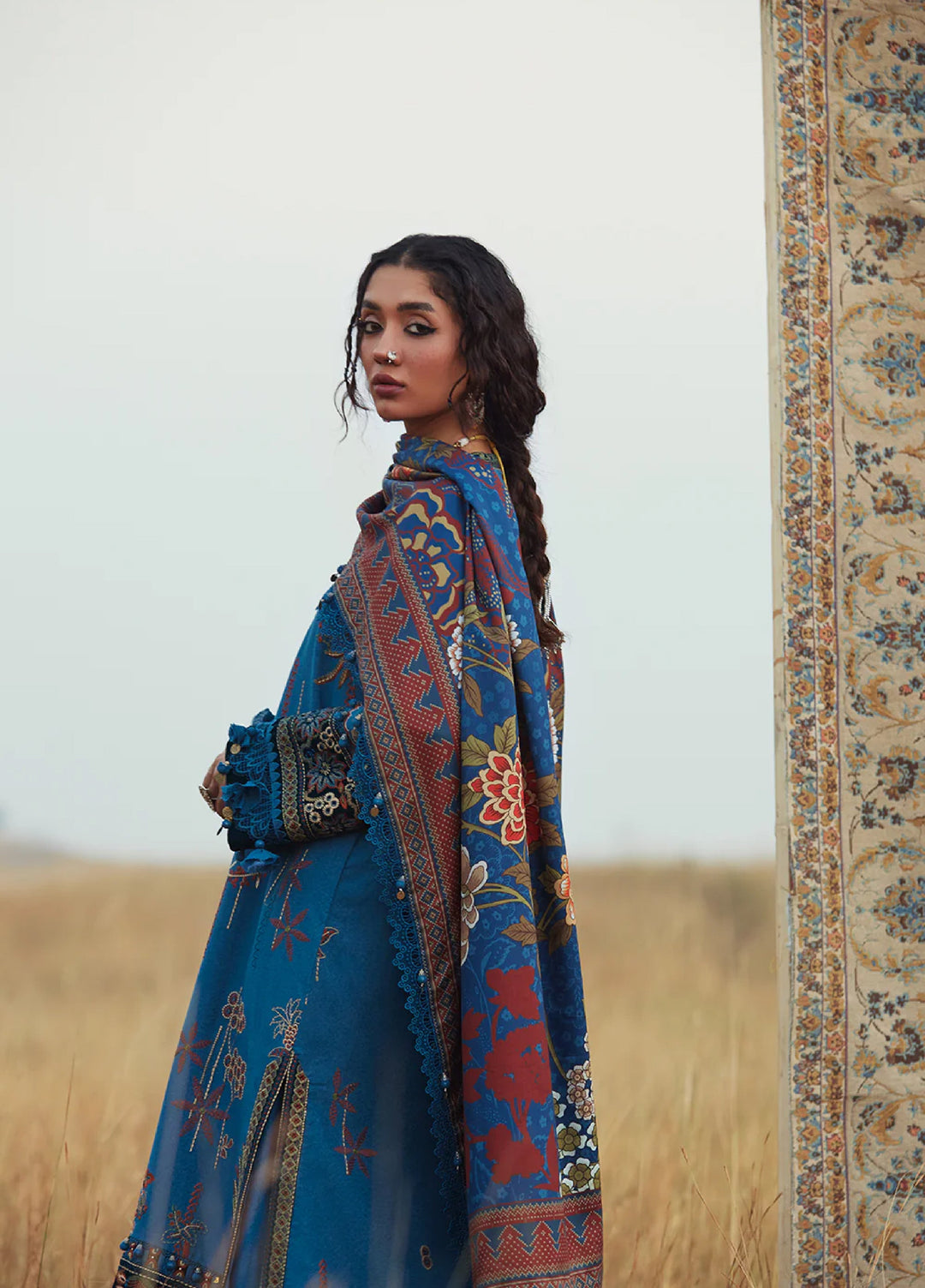 Saira Rizwan Unstitched Karandi Embroidered Suits 3 Piece SR25UW D-10 Sahar - Winter Collection