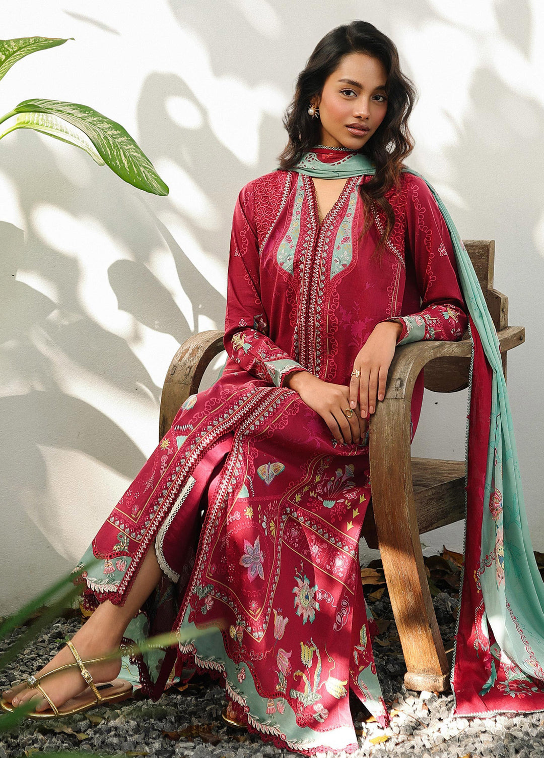 Q Prints by Qalamkar Unstitched Lawn Printed 3 Piece Suit QLK26QP Brie - Summer Collection