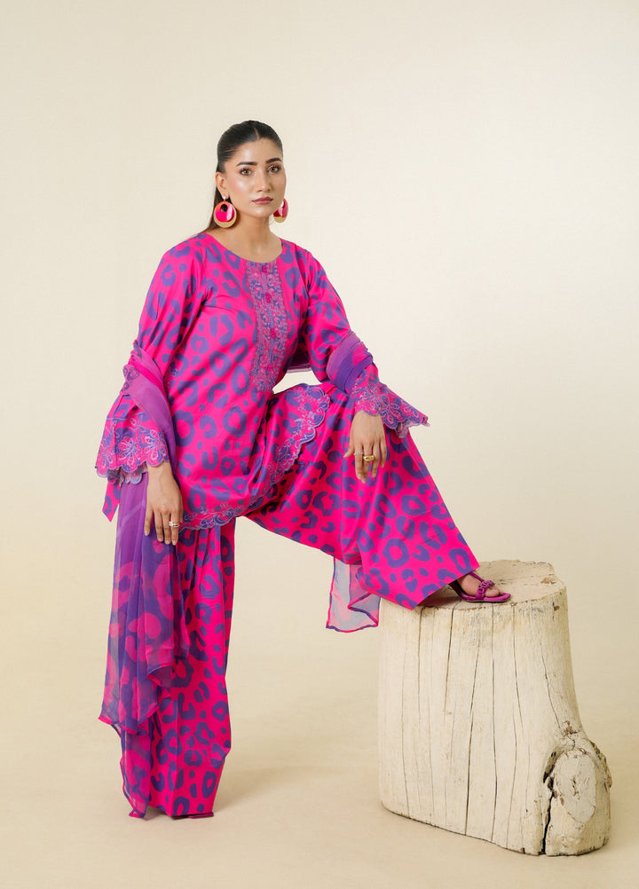 Zar e Jahan by Huma Gul Unstitched Printed Lawn 3 Piece Suit ZIMALHG-901 - Casual Collection