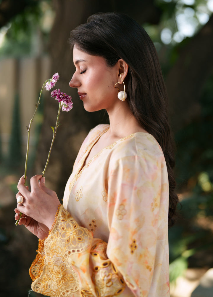 Summer Lines Printkari by Neeshay Unstitched Embroidered Lawn 3 Piece Suit NSH26SLP D-2 Solaya - Summer Collection