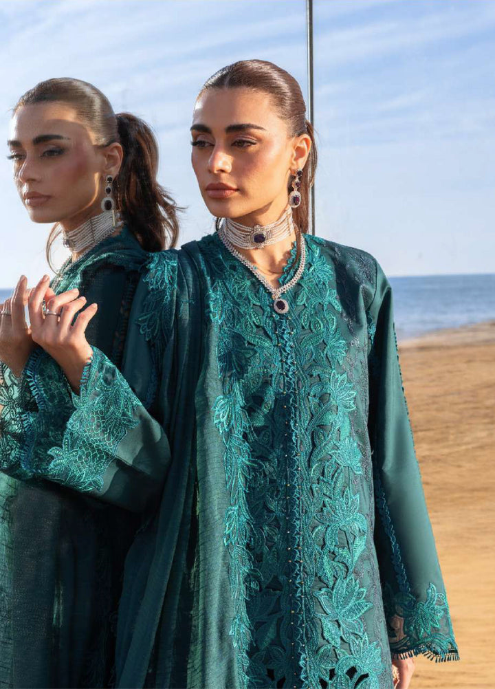 Rang Rasiya Premium Unstitched Embroidered Lawn 3 Piece Suit RR26UP D-14 Ayleen - Festive Collection