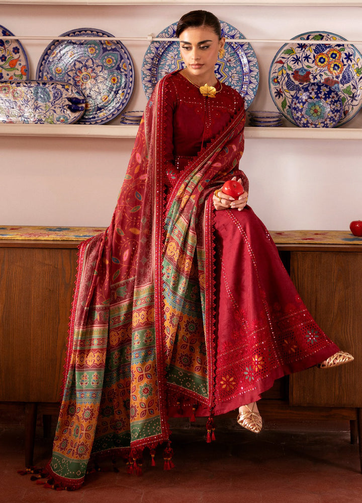 Shahkaar by Jazmin Unstitched Embroidered Lawn 3 Piece Suit JZ26USE SL26-D06 - Eid Collection