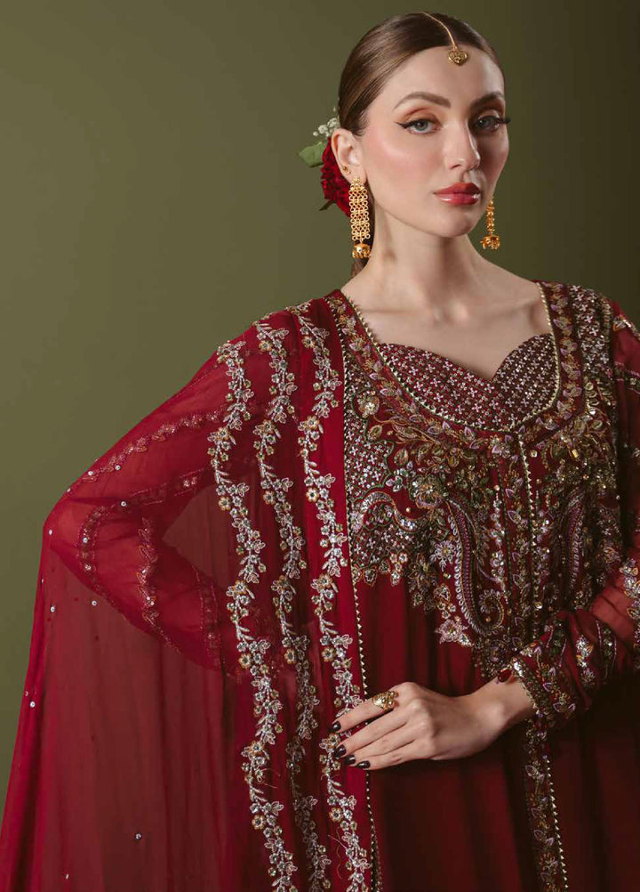 Elaya by Nureh Unstitched Embroidered Chiffon 4 Piece Suit NU26UEF NEL-92 - Festive Collection