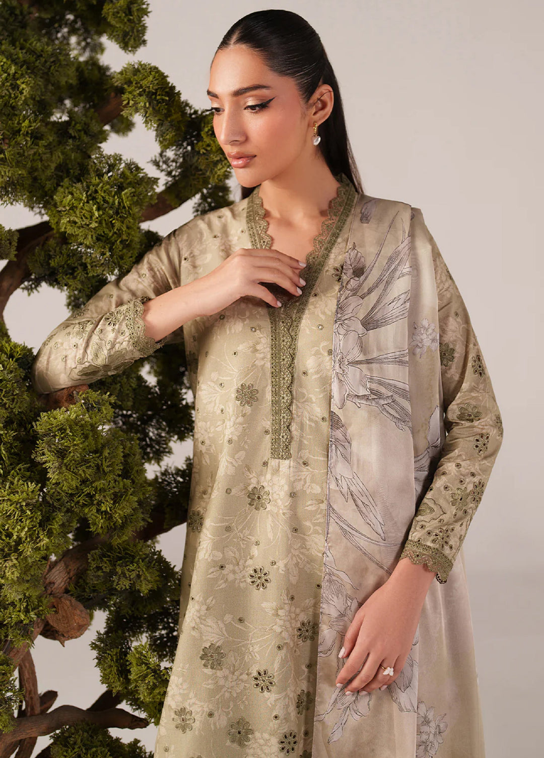 Iznik Unstitched Embroidered Lawn 3 Piece Suit IZ26US SS-07 - Summer Collection