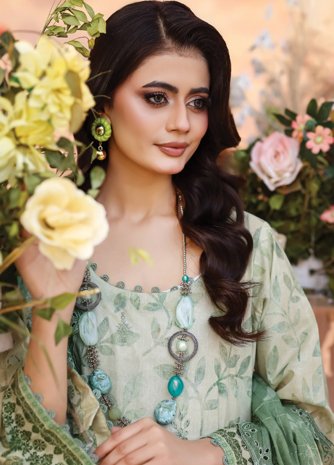 Salina by Regalia Textile Unstitched Cutwork Embroidered Lawn 3 Piece Suit RG26USCL D-3 - Summer Collection