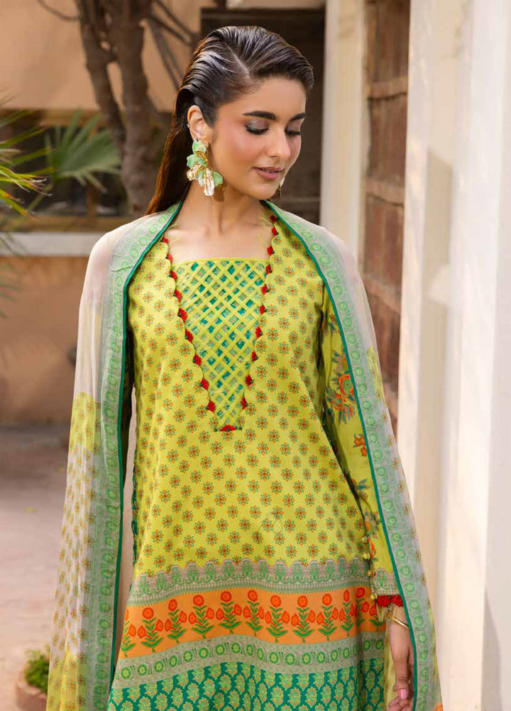 C Prints by Charizma Unstitched Printed Lawn 3 Piece Suit CHR26UCP CP6-08 - Summer Collection