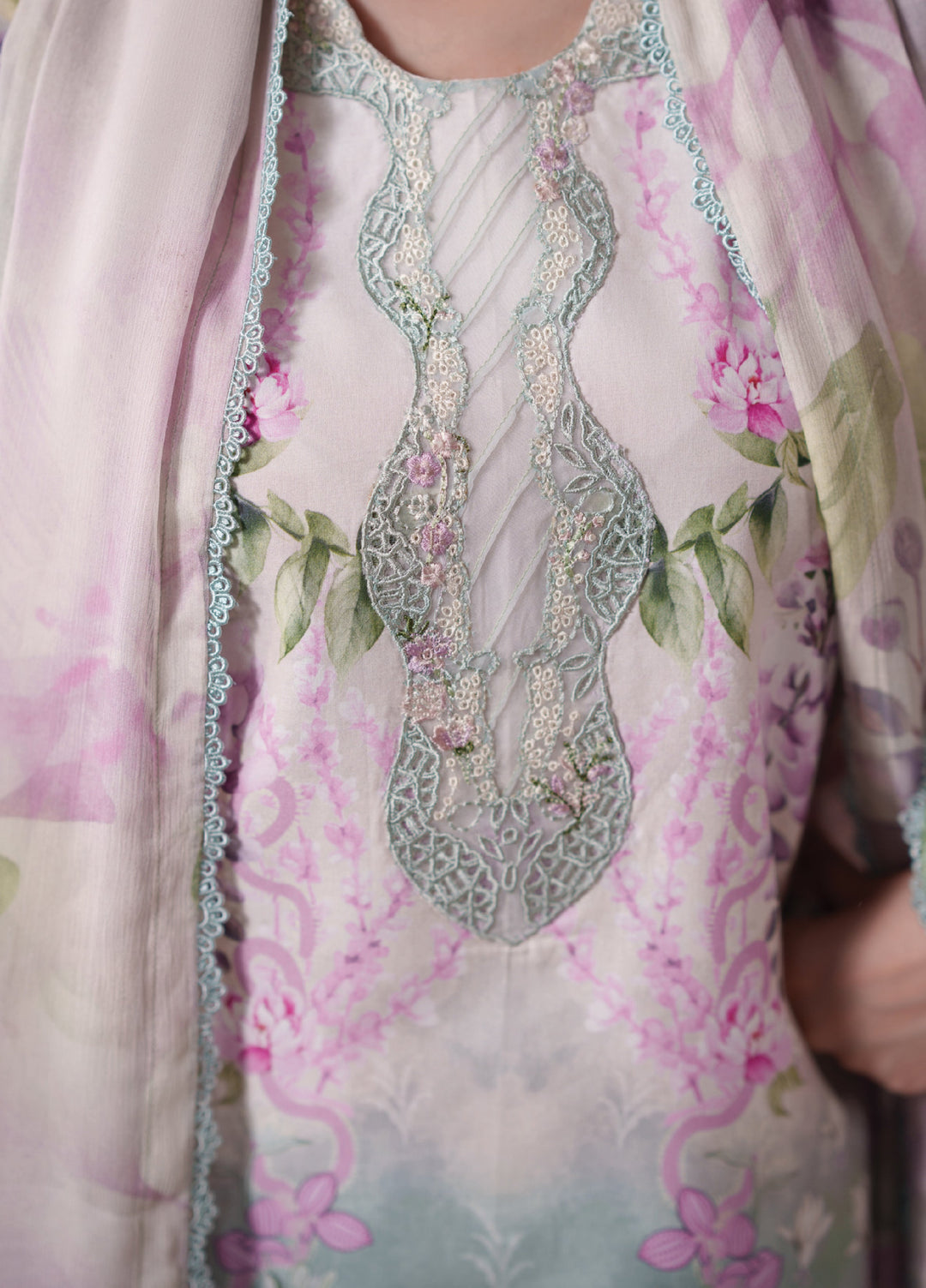 Summer Diary by Neeshay Unstitched Printed Lawn 3 Piece Suit NSH26SD Wisteria Whisper - Casual Collection
