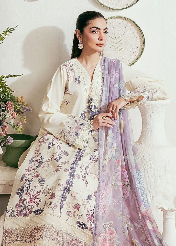 Zync by Florent Unstitched Embroidered Lawn 3 Piece Suit FL26ULZ FZ-5B - Summer Collection