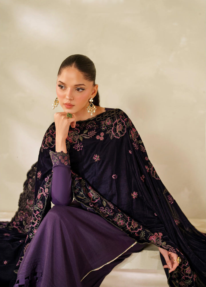 Zarif Velvet Shawls 1 Piece ZRF25VS ZRF-VS-04 - Festive Collection