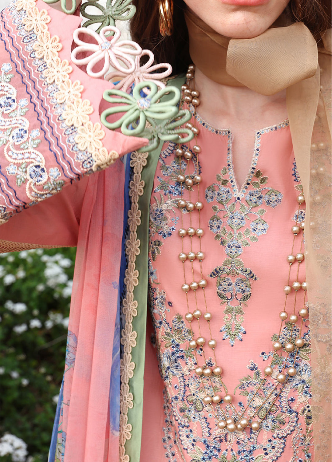 Belle Saison by Esmel Unstitched Embroidered Lawn 3 Piece Suit EML26ULB Zelle EUNSS260205 - Festive Collection