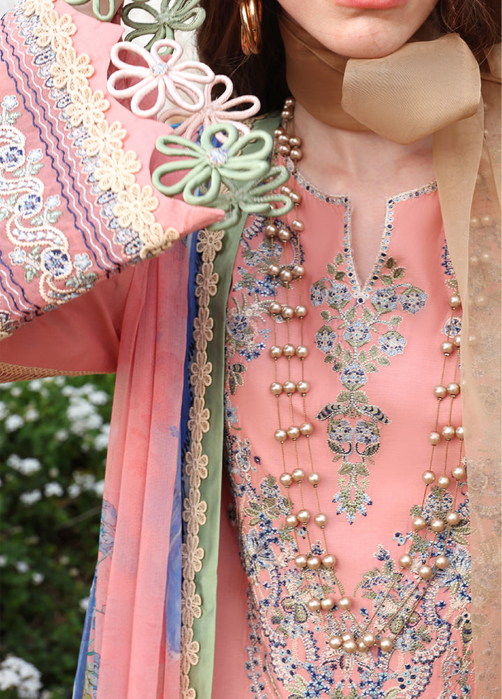 Belle Saison by Esmel Unstitched Embroidered Lawn 3 Piece Suit EML26ULB Zelle EUNSS260205 - Festive Collection