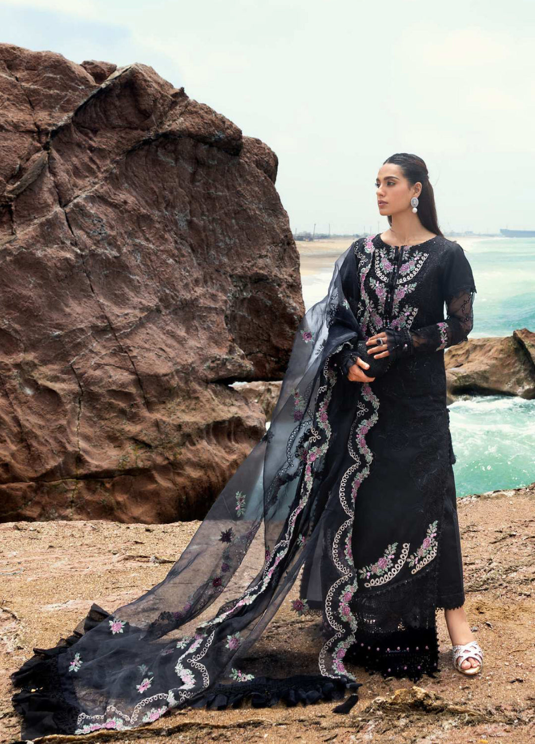 Mahiymaan by Al Zohaib Unstitched Embroidered Luxury Lawn 3 Piece Suit AZ26UM D-3 - Festive Collection