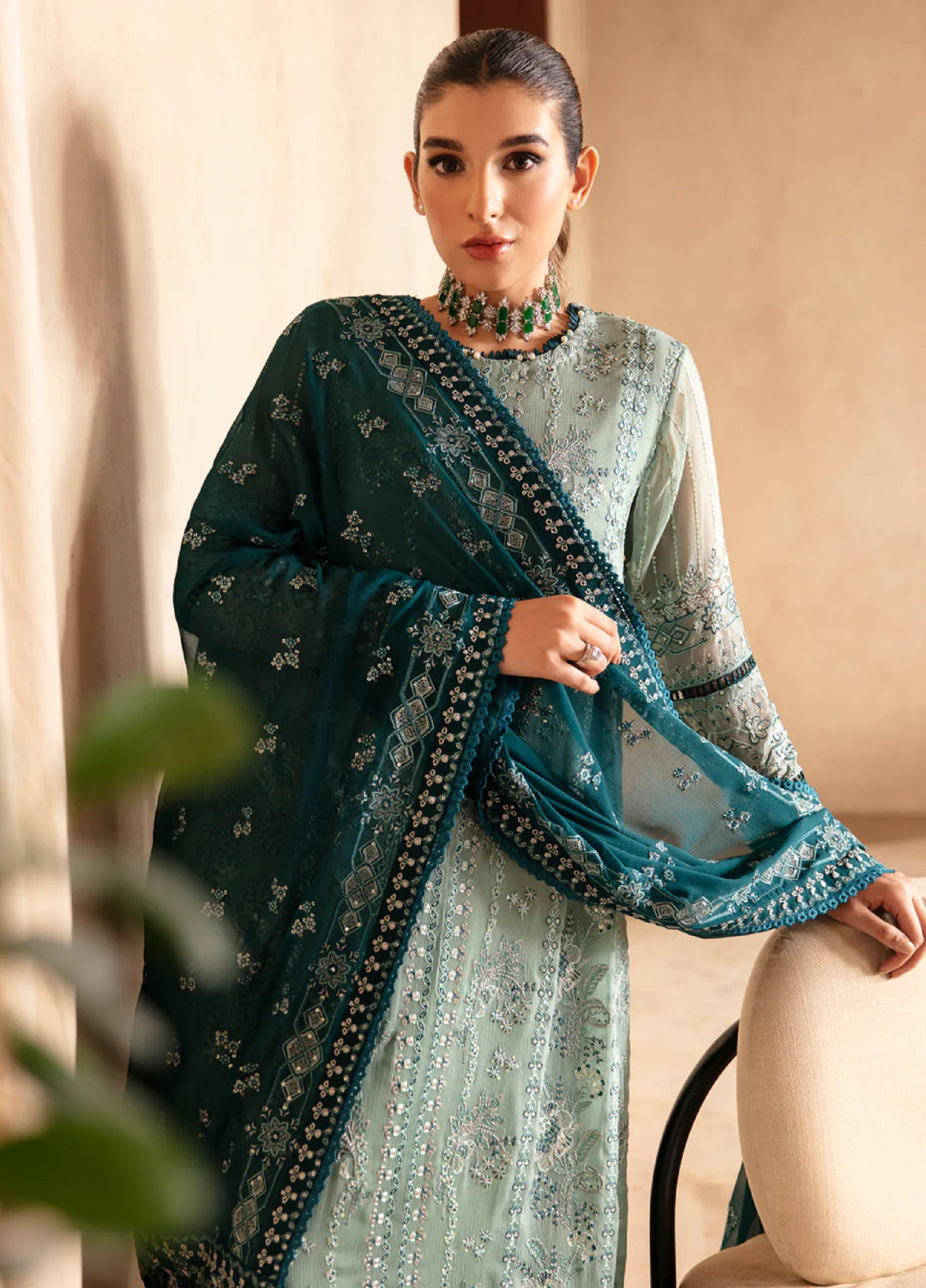 Xenia Formal Unstitched Luxury Chiffon Suits 3 Piece XE25FL Khira - Formals Collection