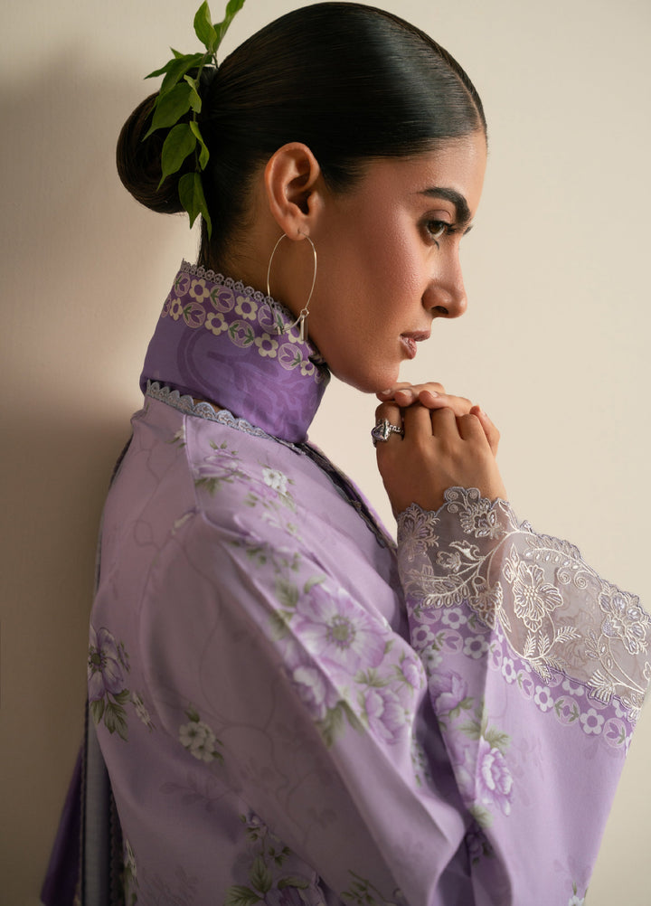 Seran Essentials Unstitched Printed Lawn 3 Piece Suit SN26UEL Velina D-03 - Lawn Collection