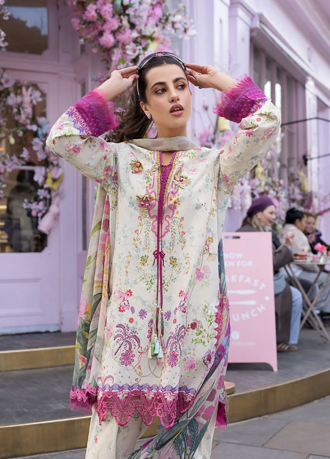 Sobia Nazir Prints Unstitched Embroidered Lawn 3 Piece Suit SN26UPL D-07B - Summer Collection