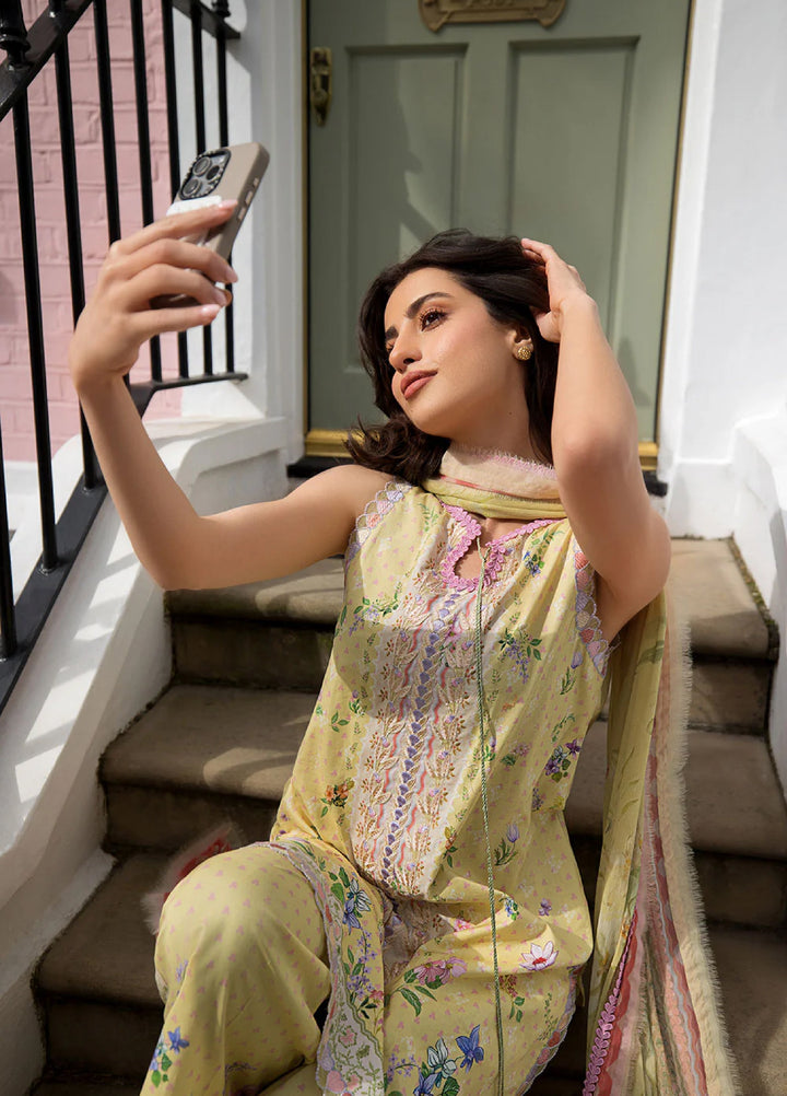 Sobia Nazir Prints Unstitched Embroidered Lawn 3 Piece Suit SN26UPL D-02B - Summer Collection