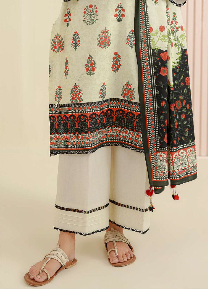 Zellbury Unstitched Printed Lawn 3 Piece Suit ZB26UCVII WUS26X31011 - Casual Collection