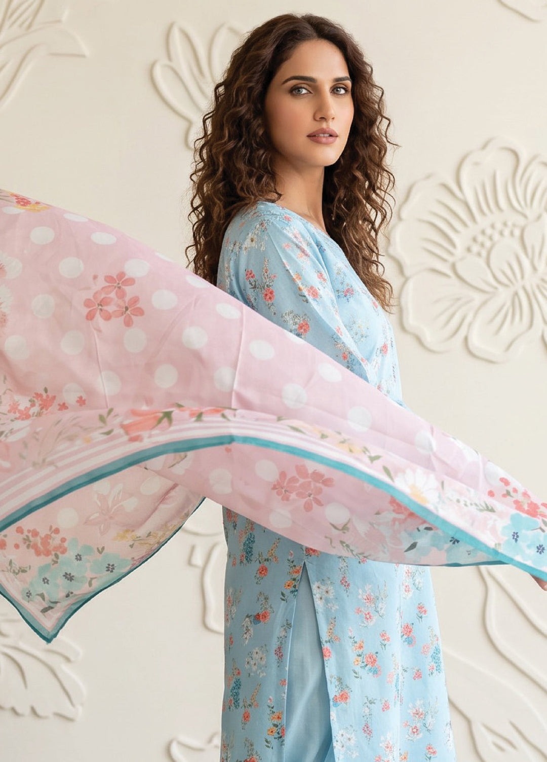 Salina by Regalia Textiles Unstitched Printed Lawn 3 Piece Suit RG26USII D-6 - Casual Collection