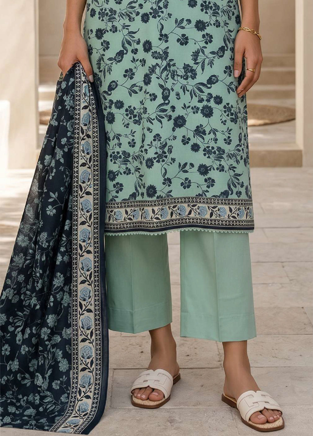 Zellbury Unstitched Printed Lawn 3 Piece Suit ZB26UCVII WUS26X38048 - Casual Collection