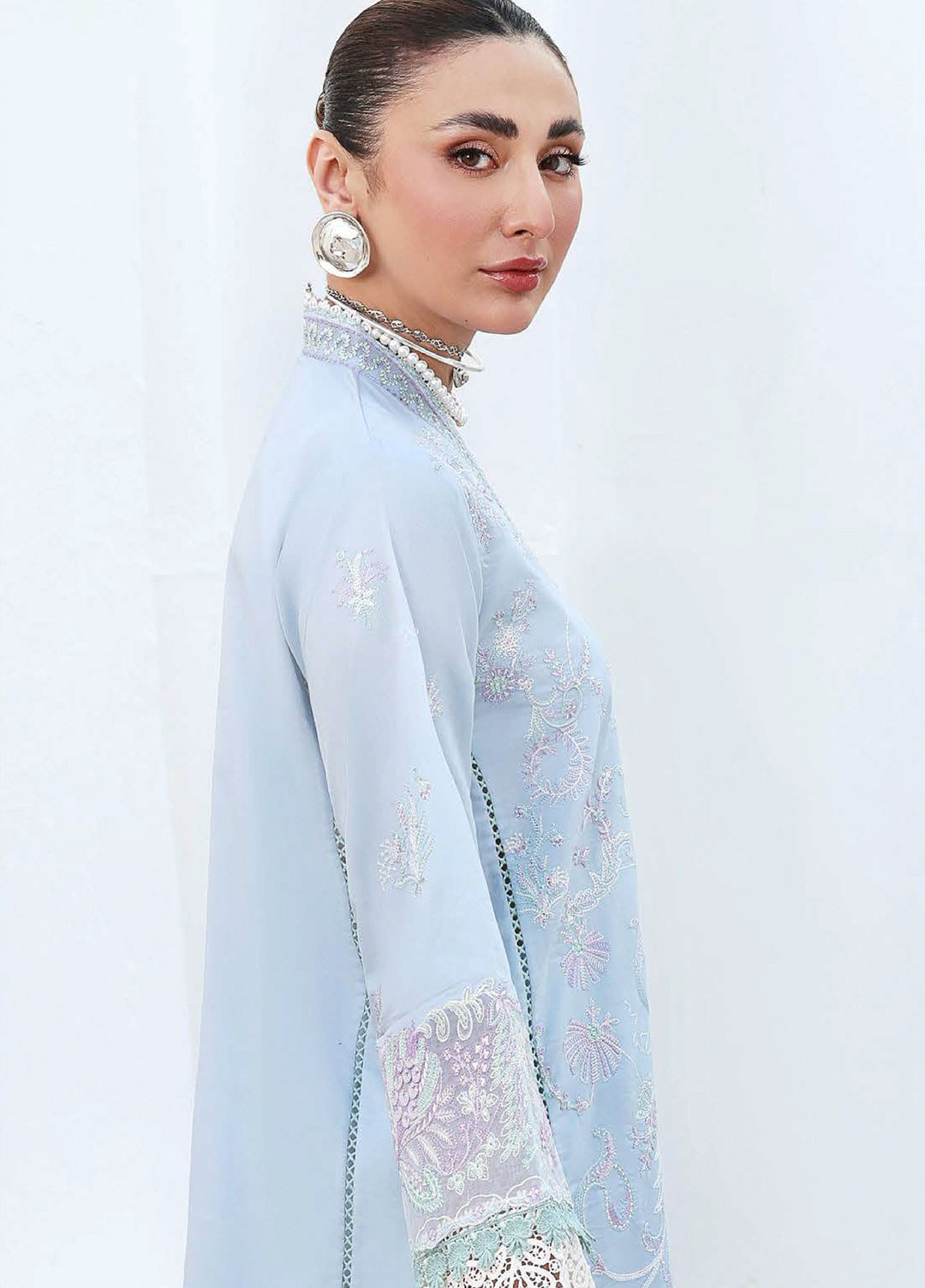 Floral Reverie by Roheenaz Unstitched Embroidered Lawn 3 Piece Suit RN26UFRL MORNING PETAL - Festive Collection