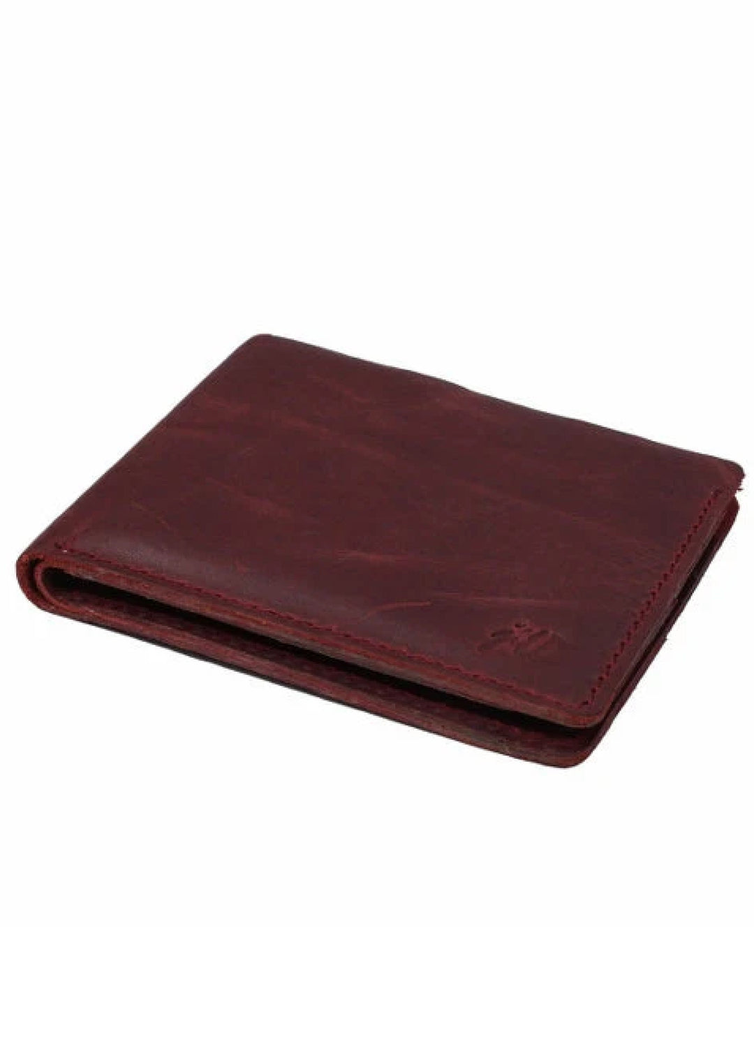 Vintage by Jild Mens Genuine Vintage Leather Wallet-CRIMSON RED S2 - Wallets Collection
