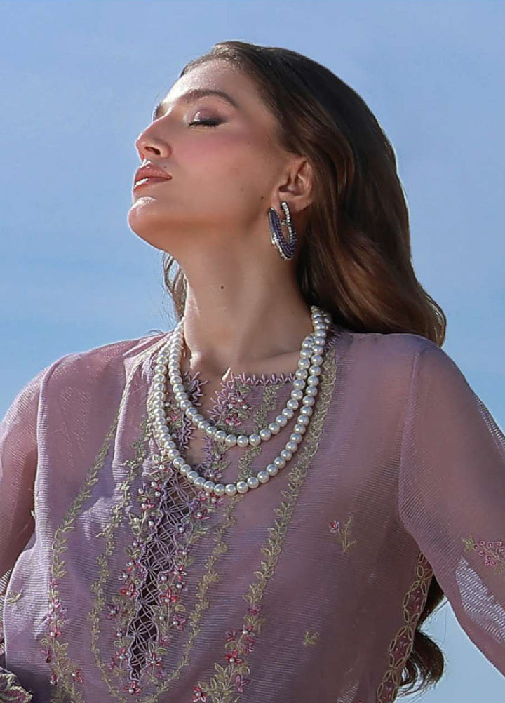 Rang Rasiya Premium Unstitched Embroidered Net 3 Piece Suit RR26UP D-4 Parisa - Festive Collection